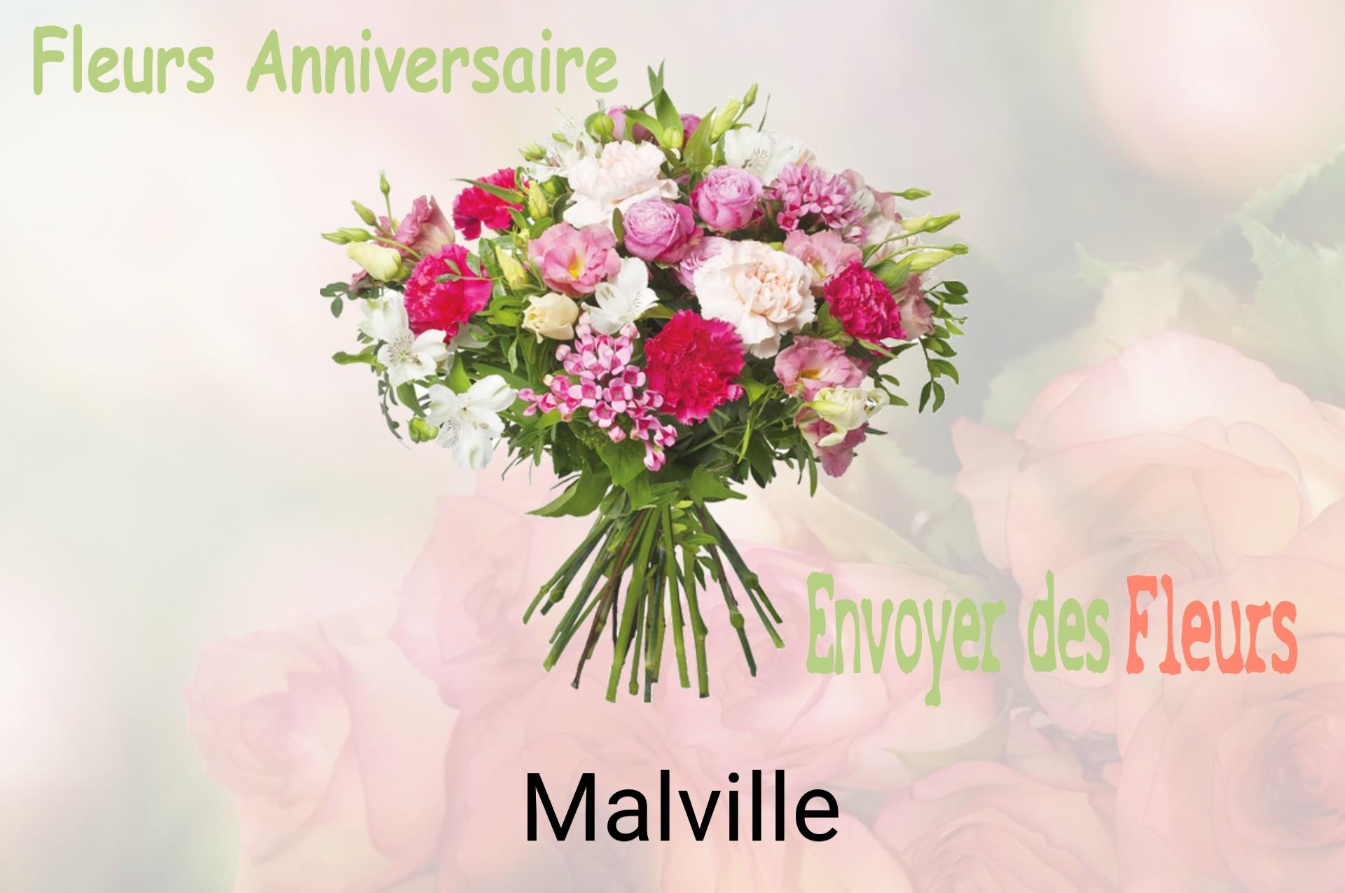 Bouquet de fleurs d’anniversaire livré à Malville
