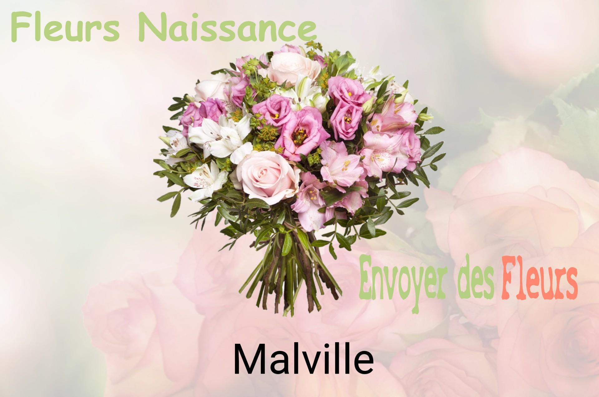 Bouquet de fleurs de naissance livré à Malville